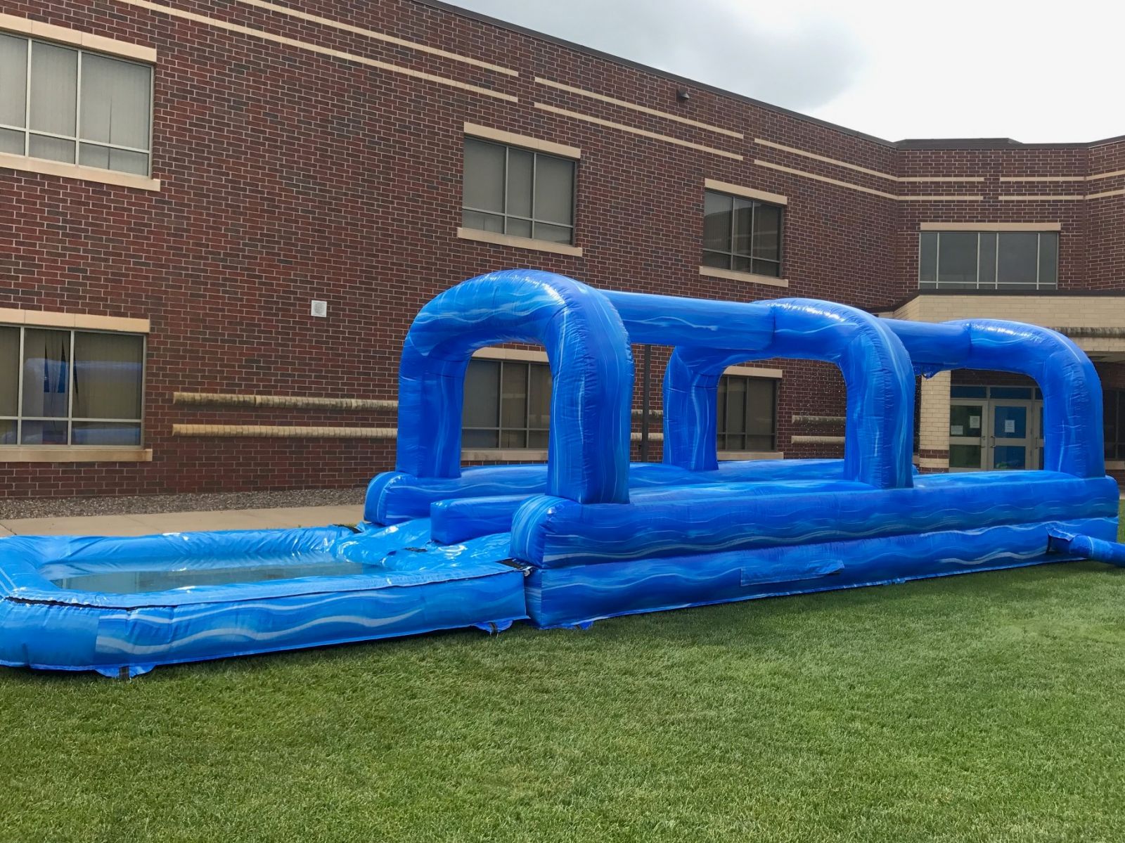 Inflatable slip and slide Rental with pool Twin